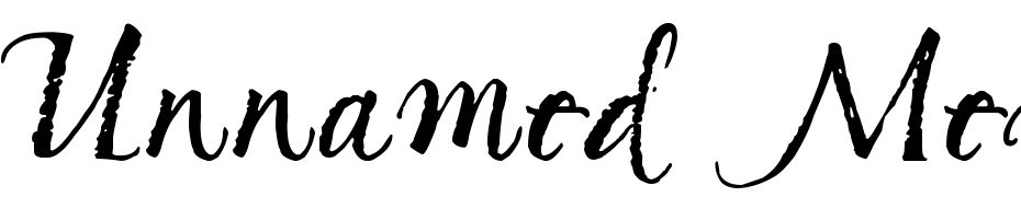 Unnamed Melody Font Download Free
